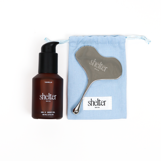 Gua Sha & Vanilla Oil Mini Duo